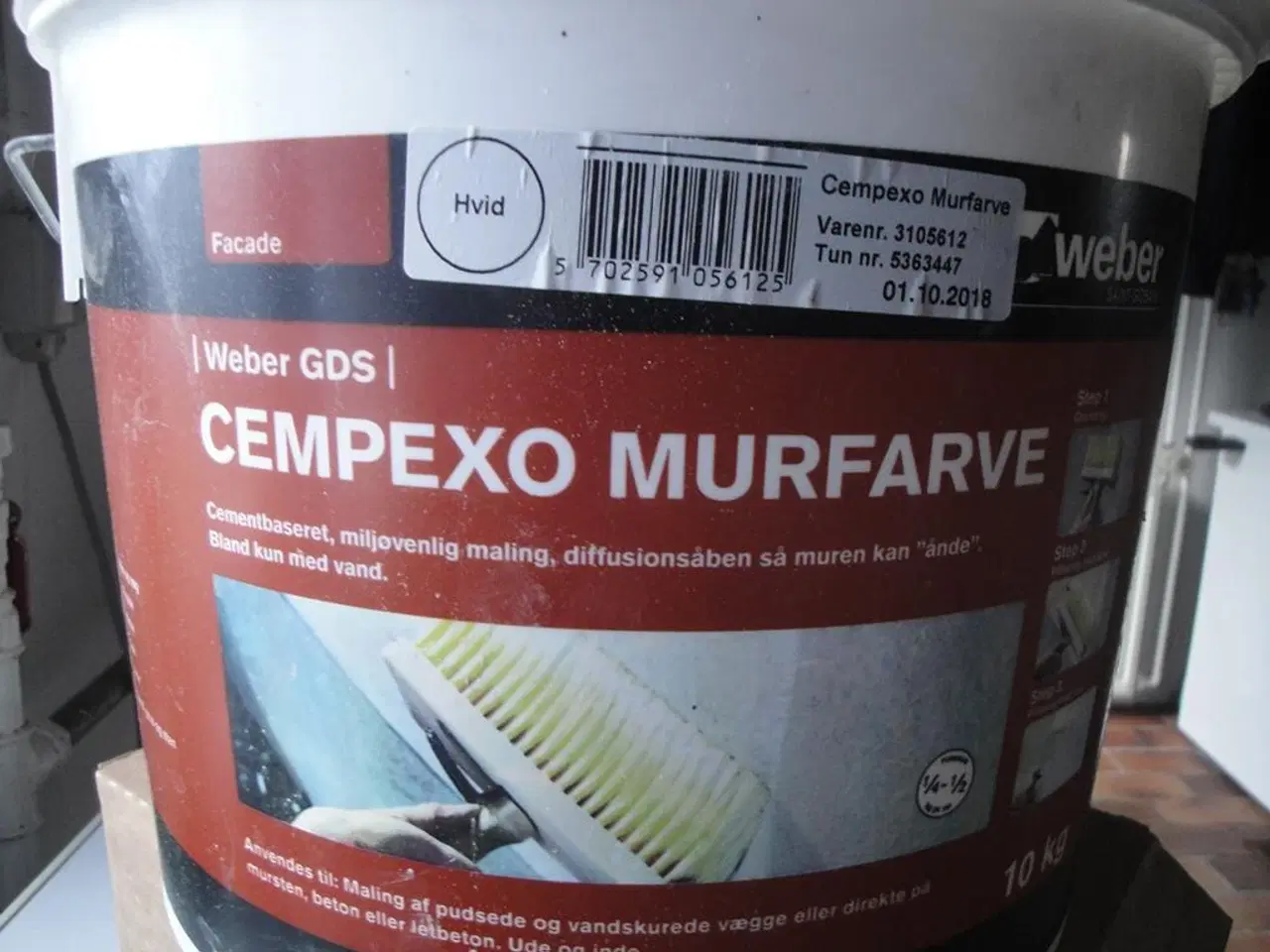 Billede 1 - CEMPEXO Murmaling hvid