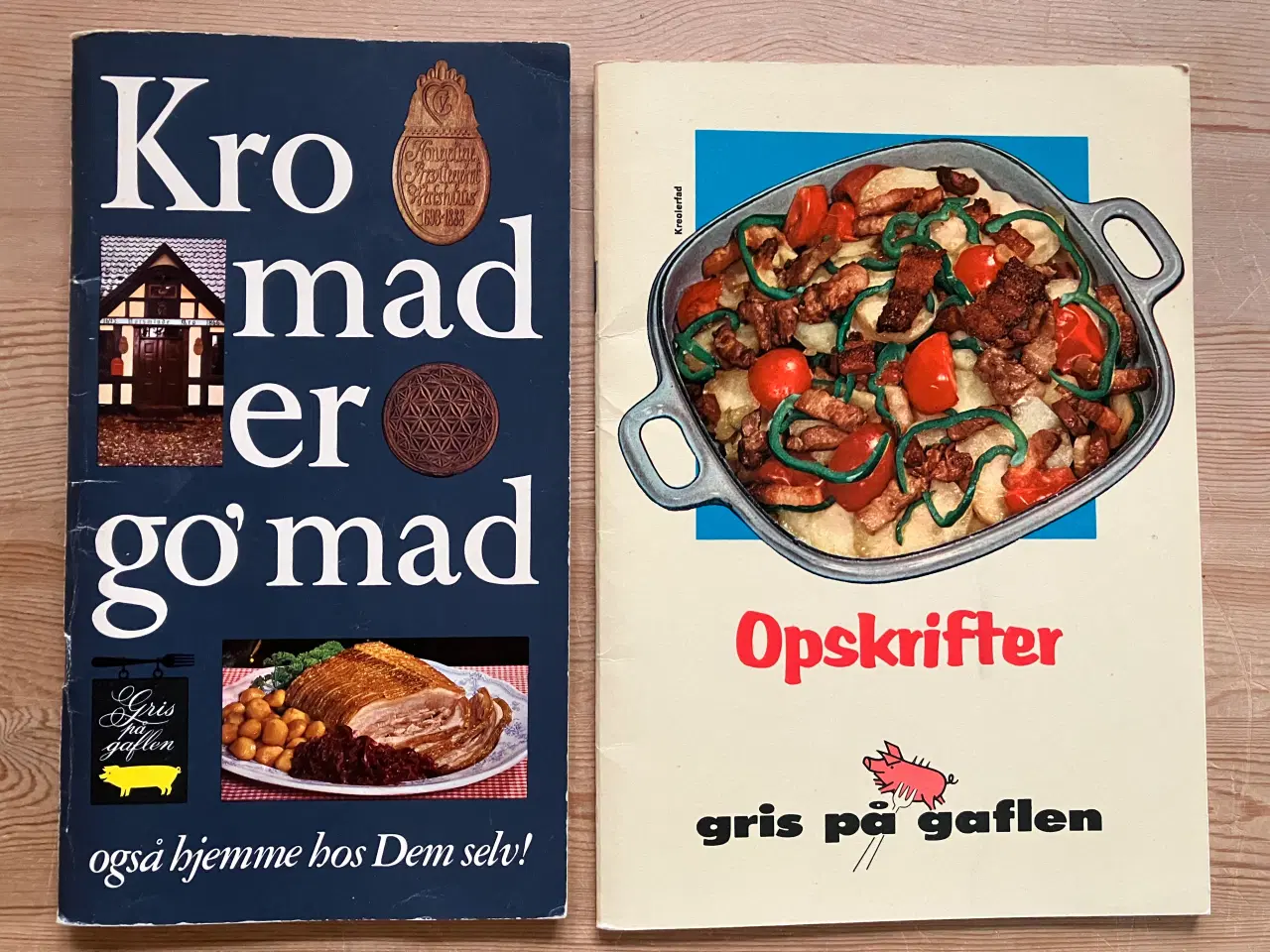 Billede 1 - Retro opskrifter - Kromad, Gris på gaflen, madkort