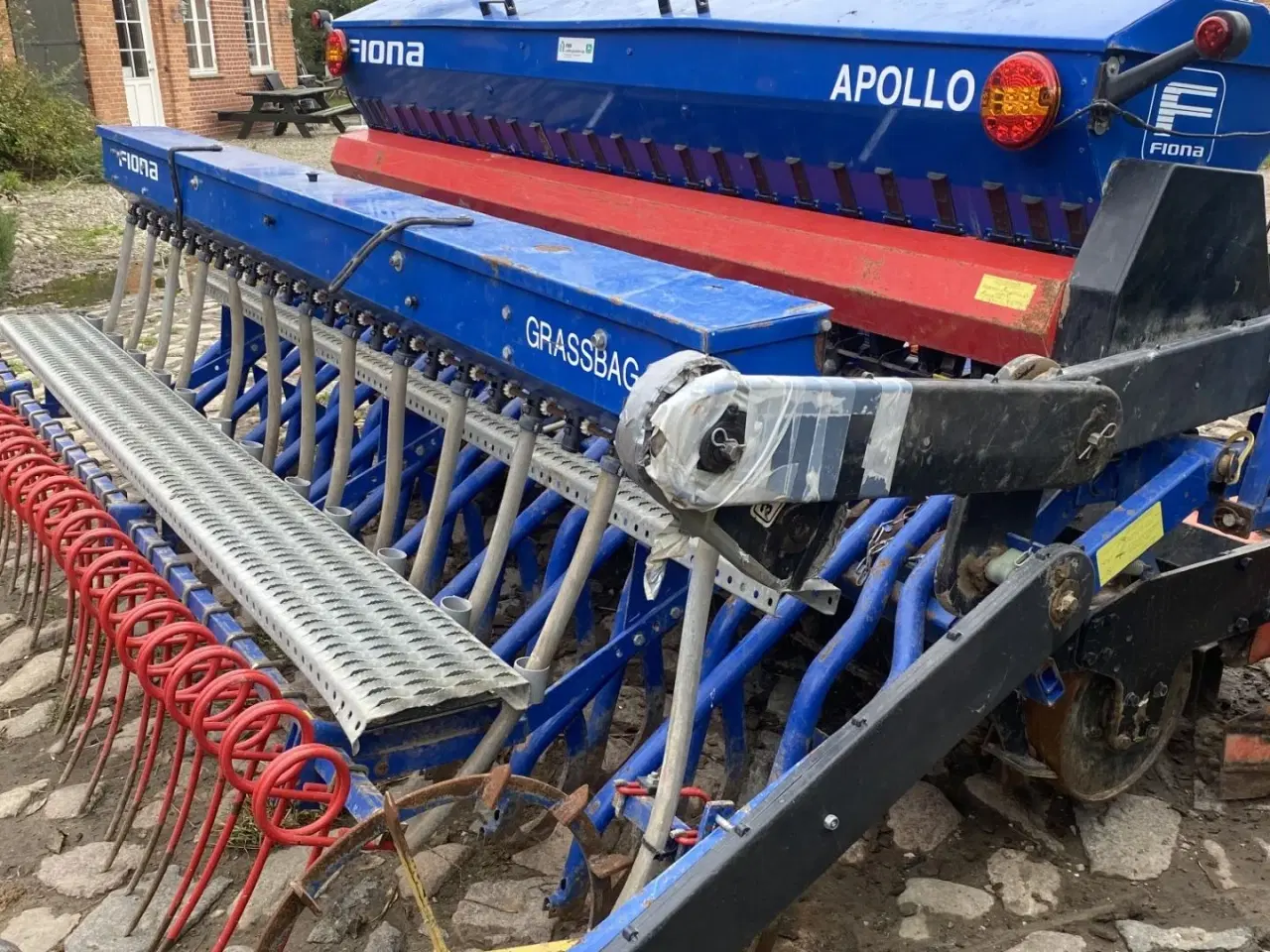 Billede 8 - Maschio 3 meter rotorharve med Fiona såmaskine. Velholdt.