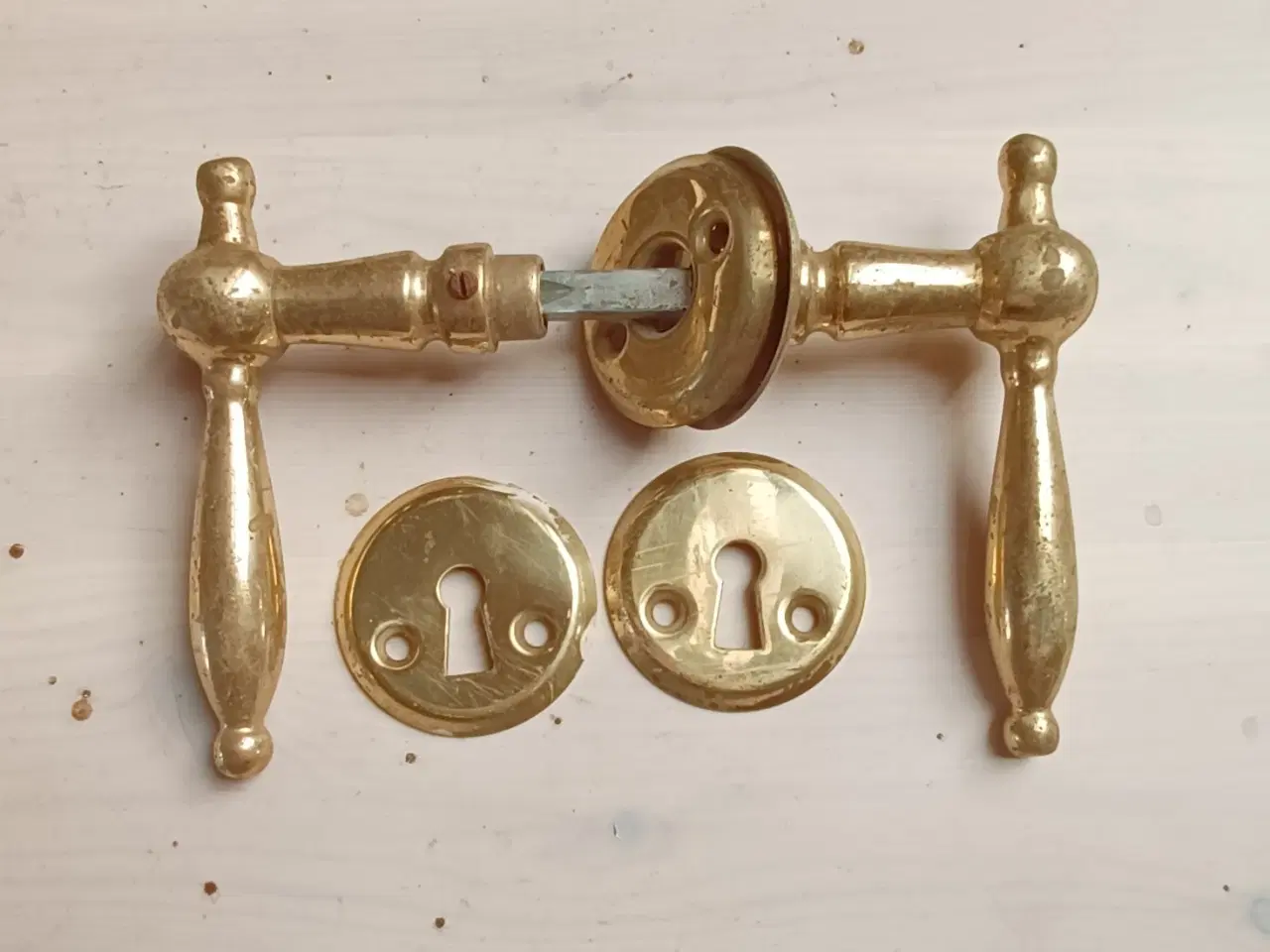 Billede 4 - Messing dørgreb.