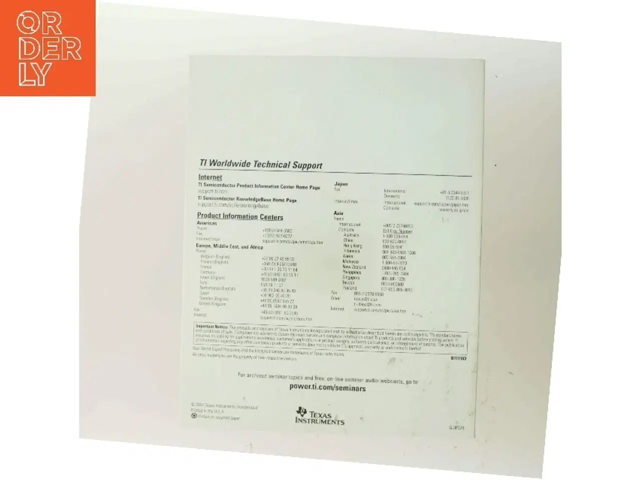 Billede 3 - Texas Instruments Power Supply Design Seminar 2004/2005 – SEM1600