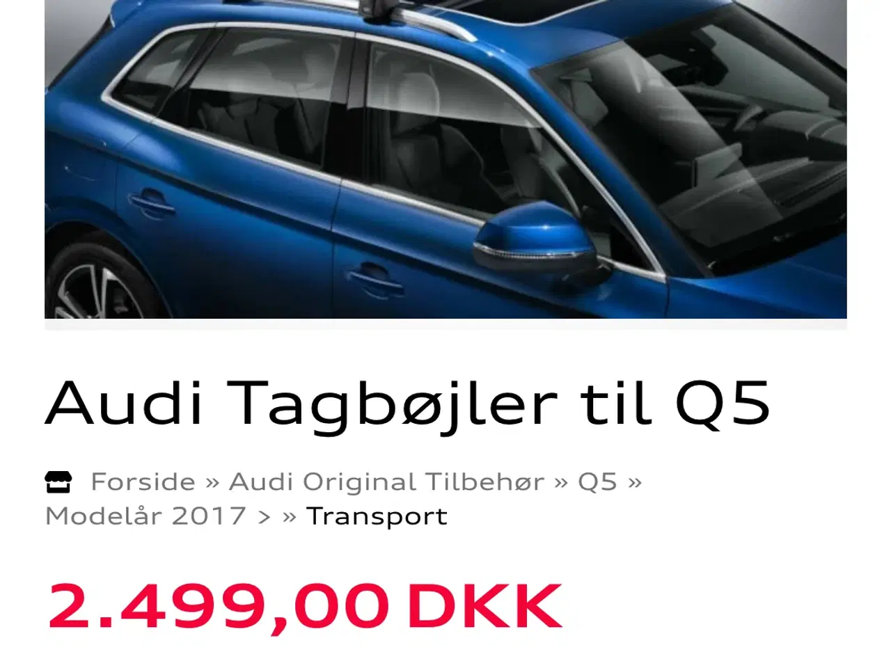 Billede 2 - Tagbøjler til Audi Q5 2017>