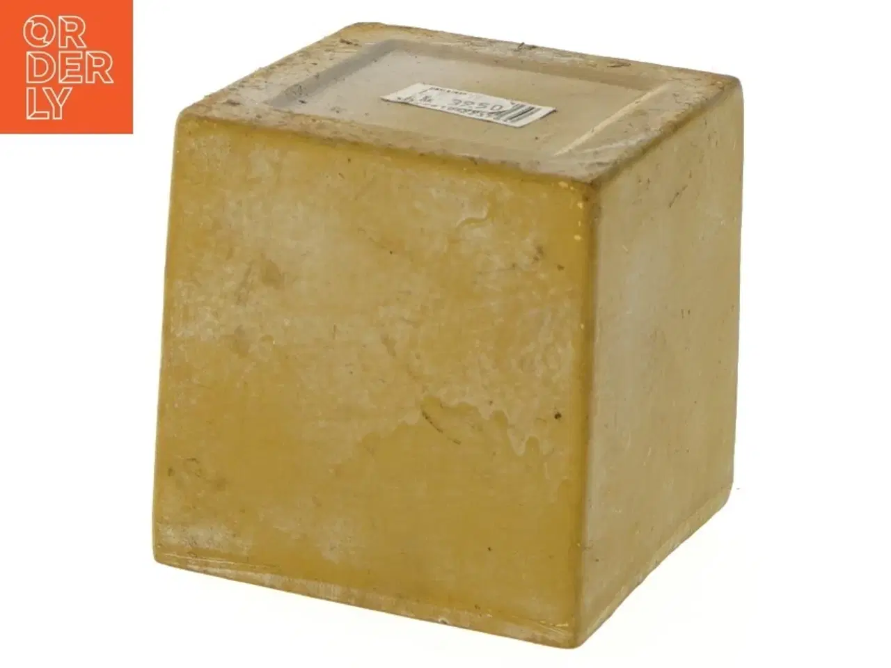 Billede 3 - Kvadratisk gul vase (str. 11x11x11 cm)