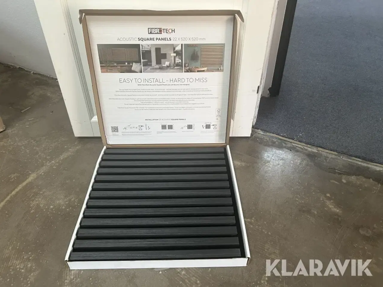 Billede 1 - Akustikpaneler Fibrotech Black oak 80 stk