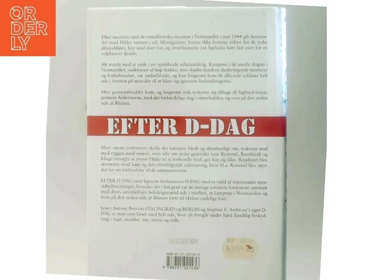 Billede 3 - Efter D-dag : fra Normandiet over Ardennerne og Rhinen til Hitlers fald af Stephen E. Ambrose (Bog)