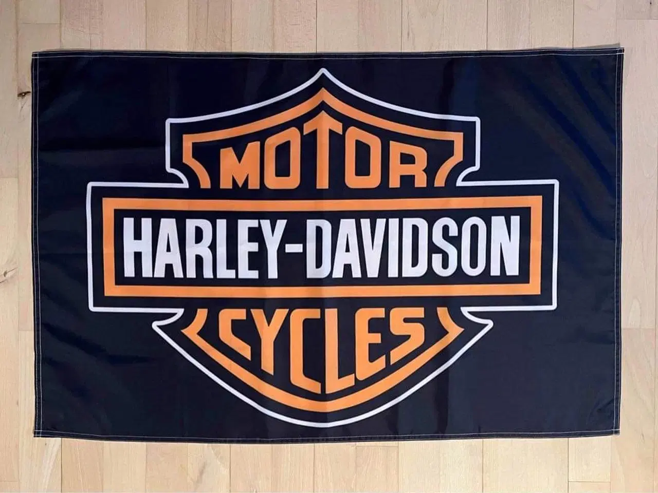 Billede 1 - Flag: Harley-Davidson logo