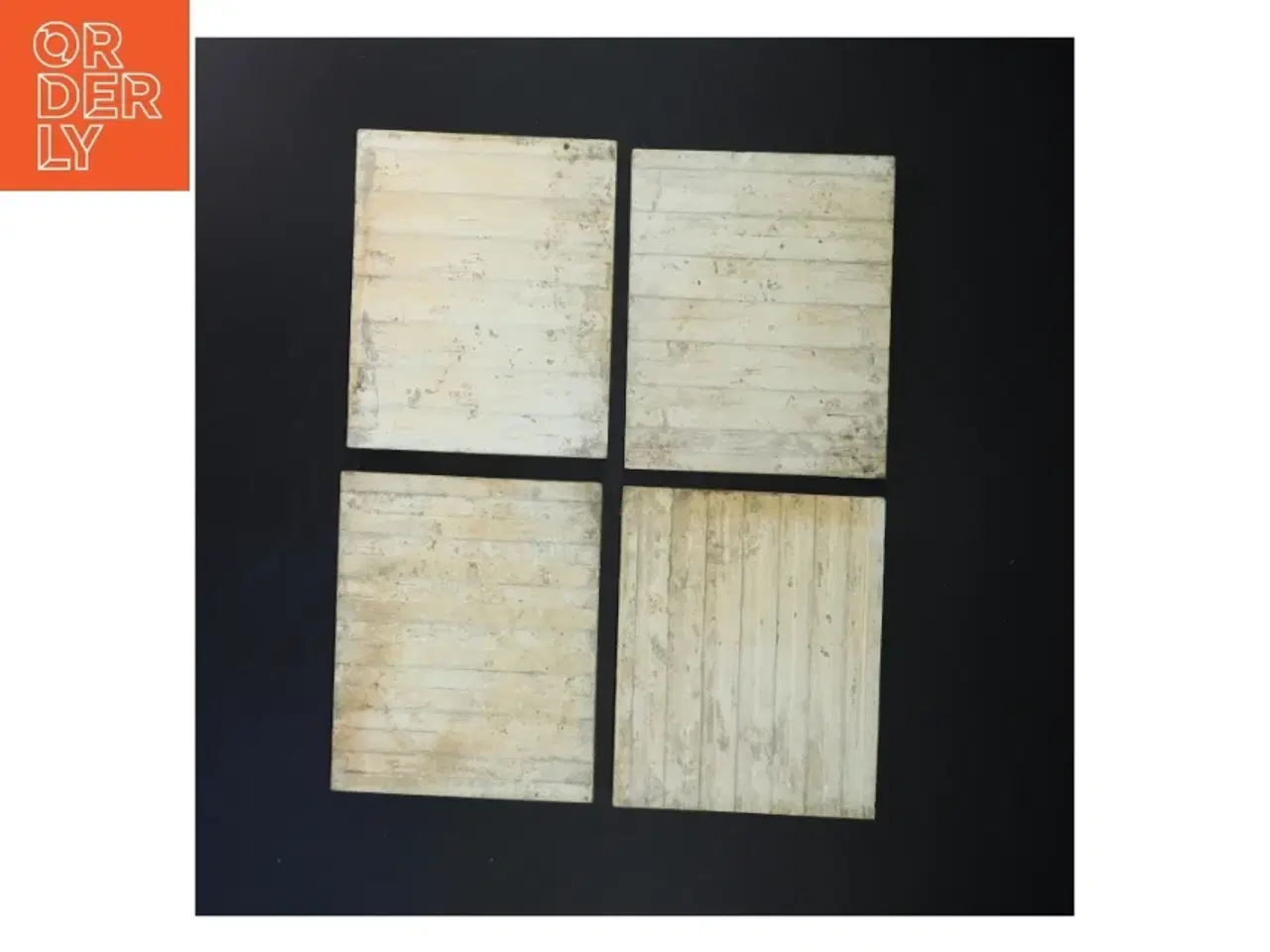 Billede 3 - Fliser med havnemotiver (str. 15,5 cm. x, 15,5 cm. 4 styk)