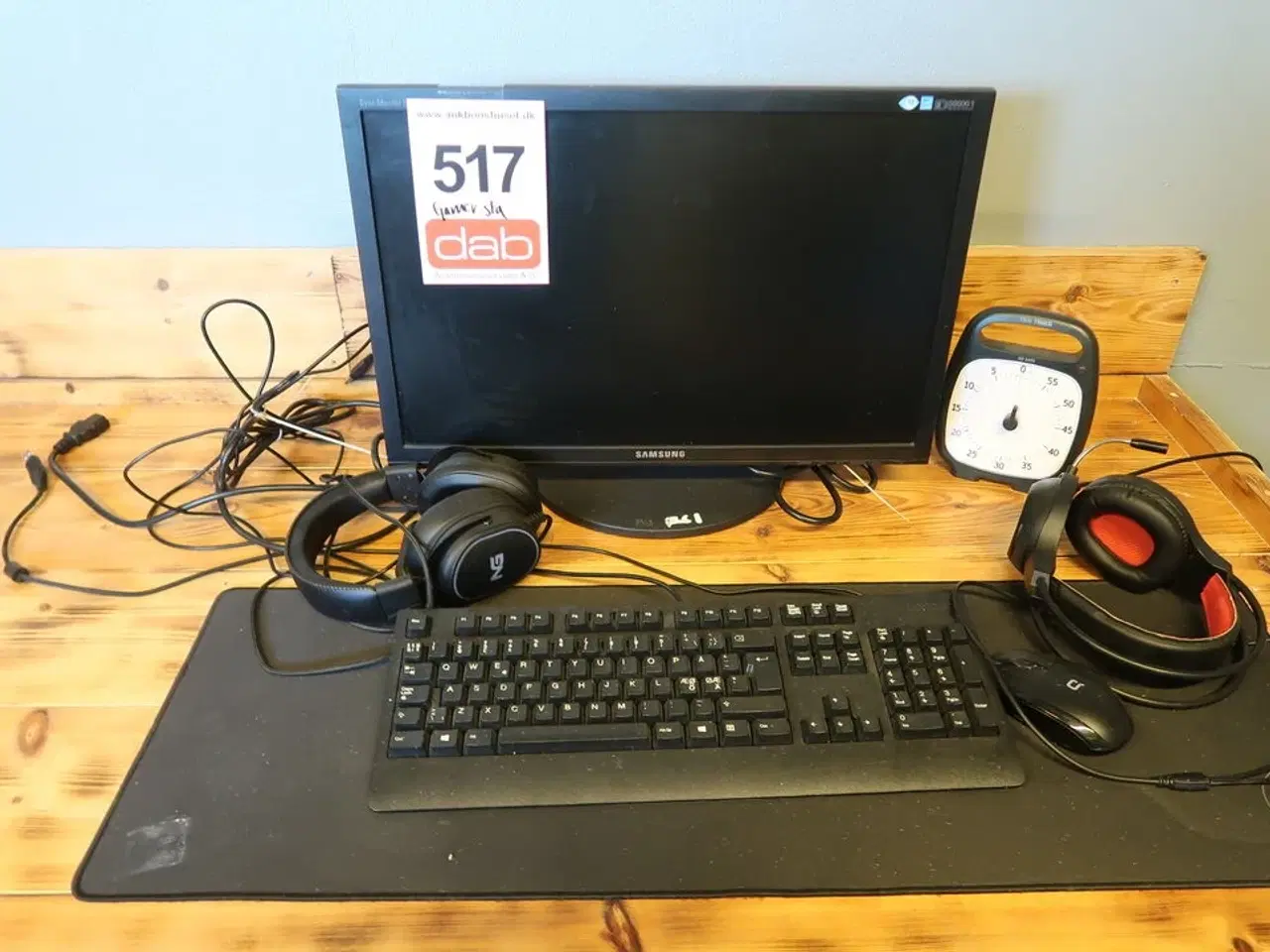 Billede 4 - Samsung SyncMaster B2240 22" skærm + keyboard, mus, headset & gamerstol