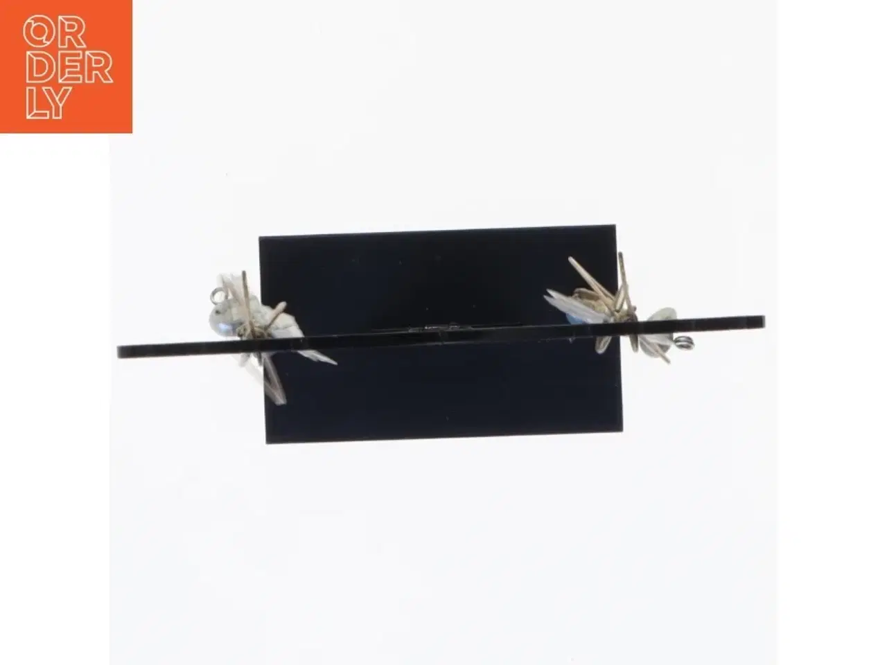 Billede 2 - Øreringe med bladmotiv (str. 10 x 2 cm)