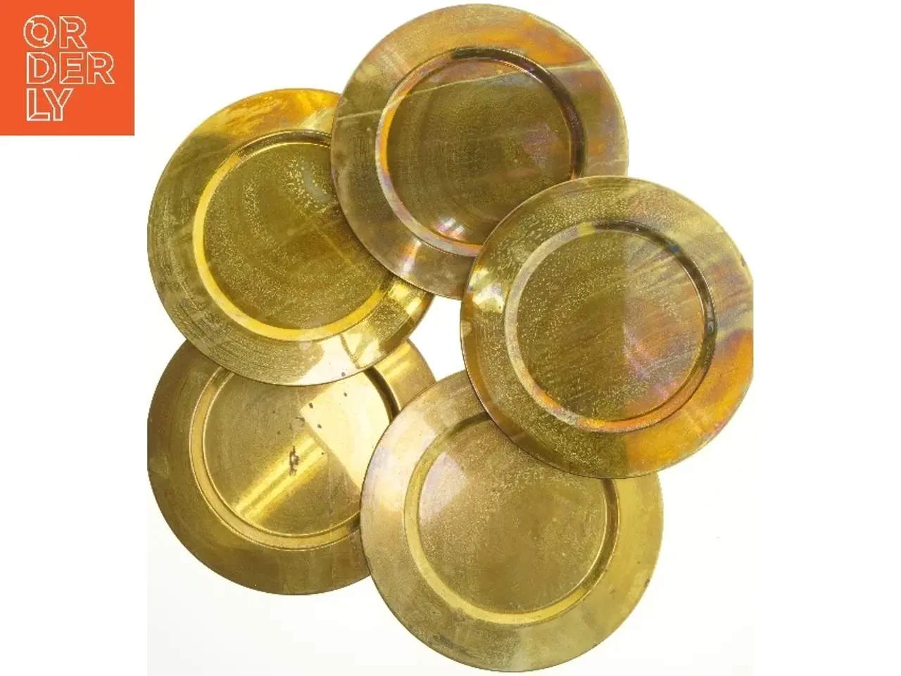 Billede 1 - Messingtallerkener (str. 25,5 cm)