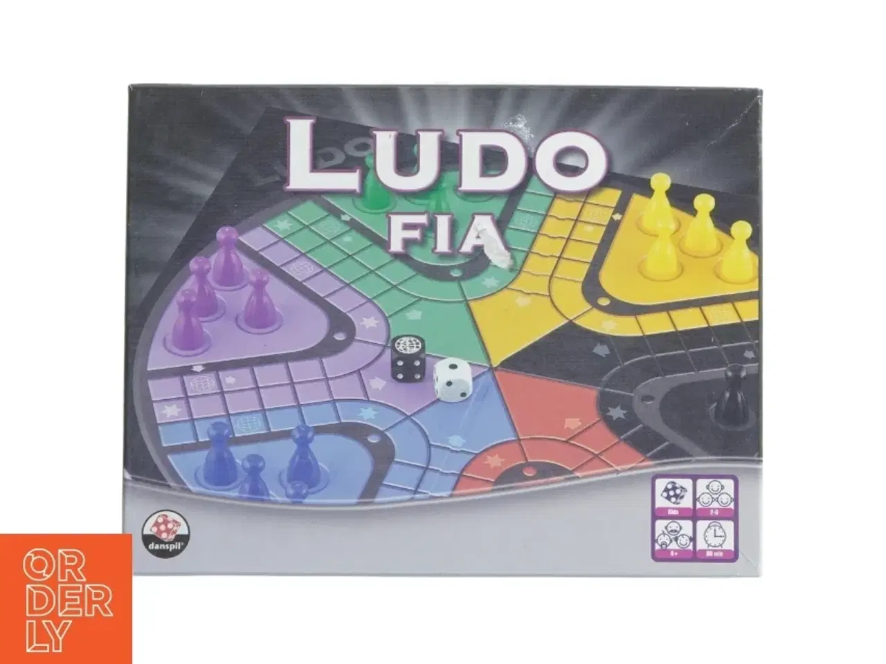 Billede 1 - Danspil Ludo Fia brætspil fra Danspil (str. 27,5x22,5 cm)