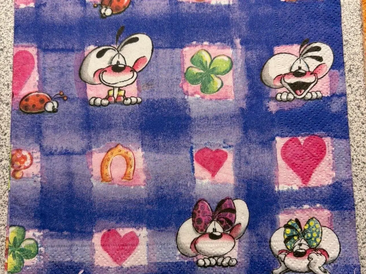 Billede 3 - Diddl serviet og skoleskema 