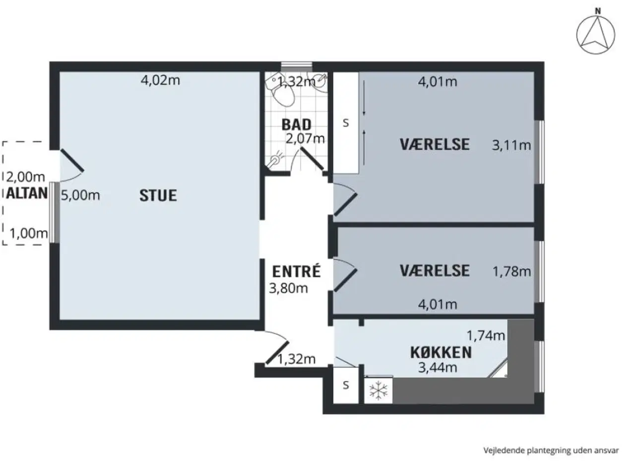 Billede 6 - Andelslejlighed 70 kvm - stue etage