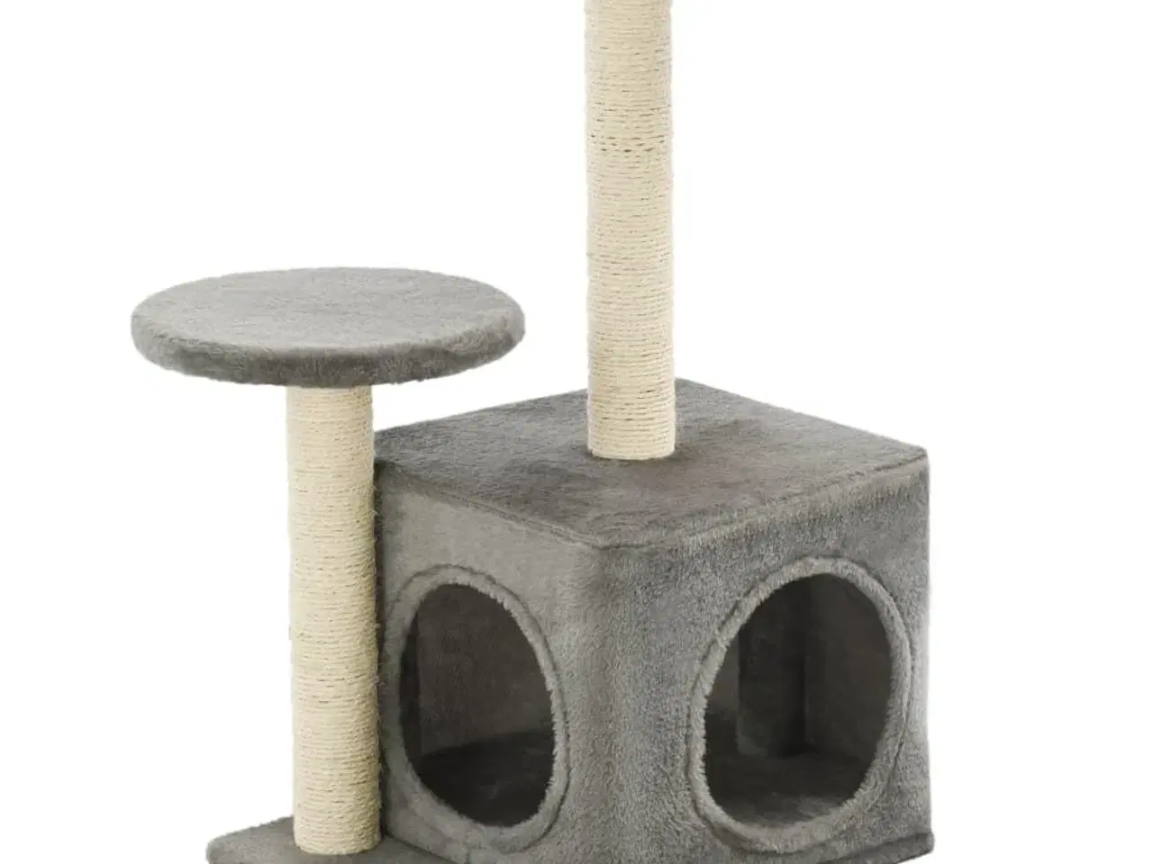 Billede 2 - Kradsetræ til katte med sisal-kradsestolper 60 cm grå