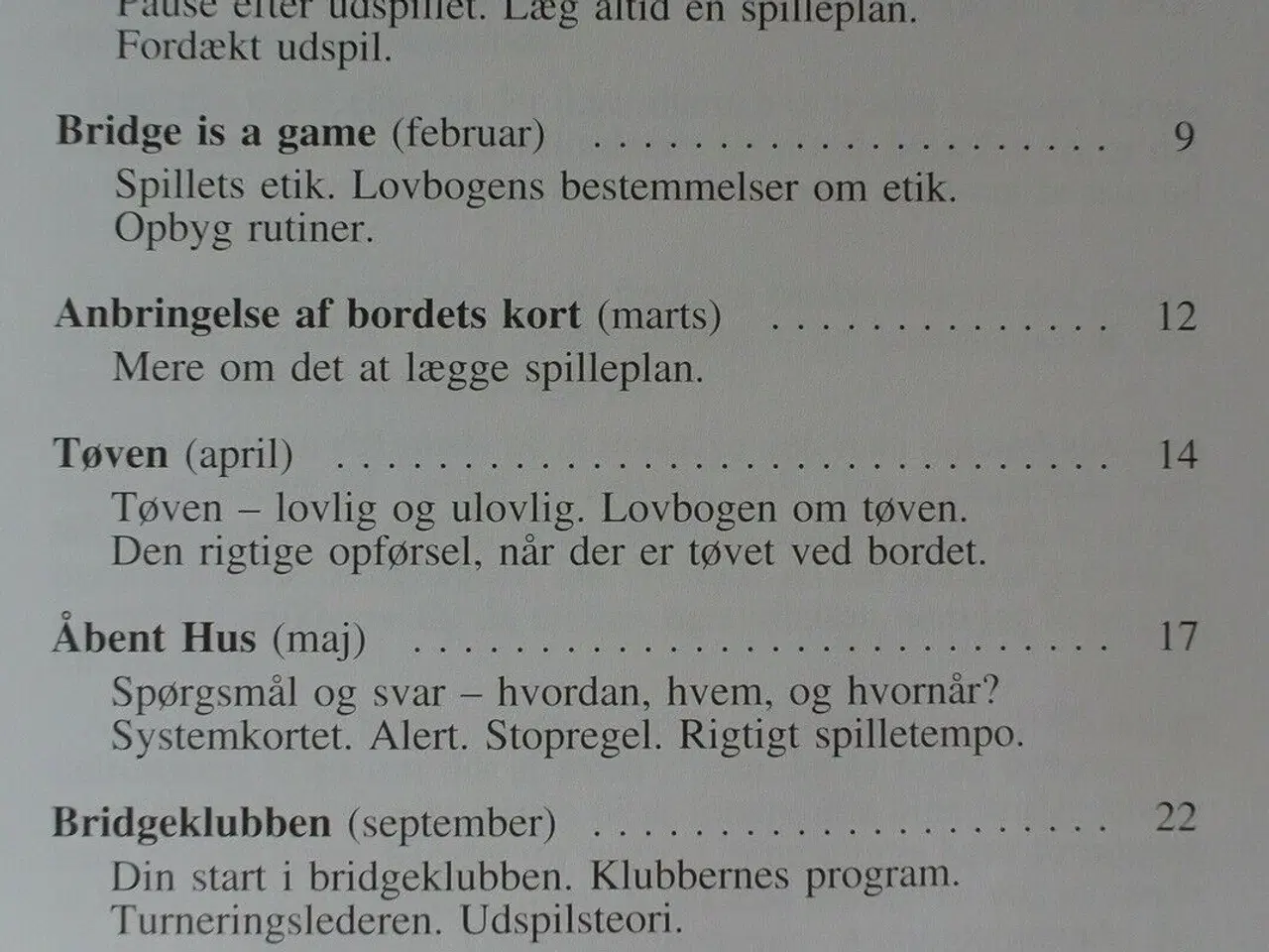 Billede 2 - bridgespillerens abc - gode bridgevaner, af torben