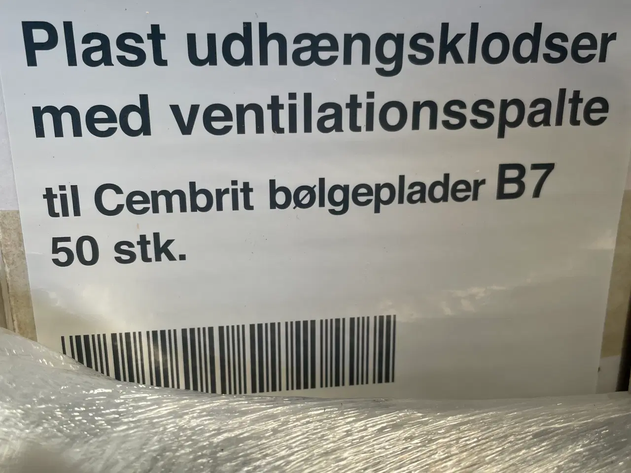 Billede 1 - Plastudhængsklodser med ventilation