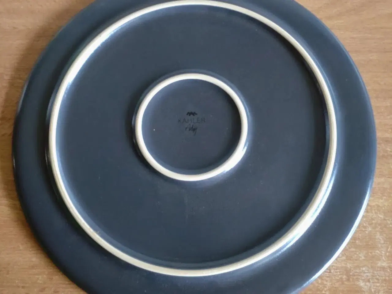 Billede 2 - Kähler Ombria tallerken - Midnatsblå