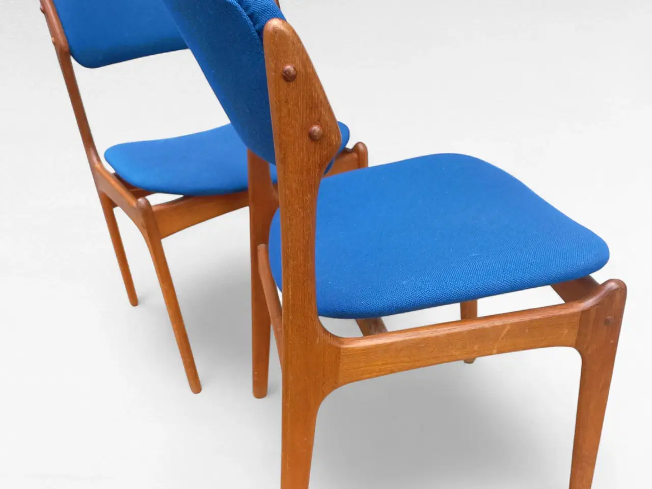 Billede 11 - Sæt af 2 Erik Buck Model 49 Spisestuestole i Teak 