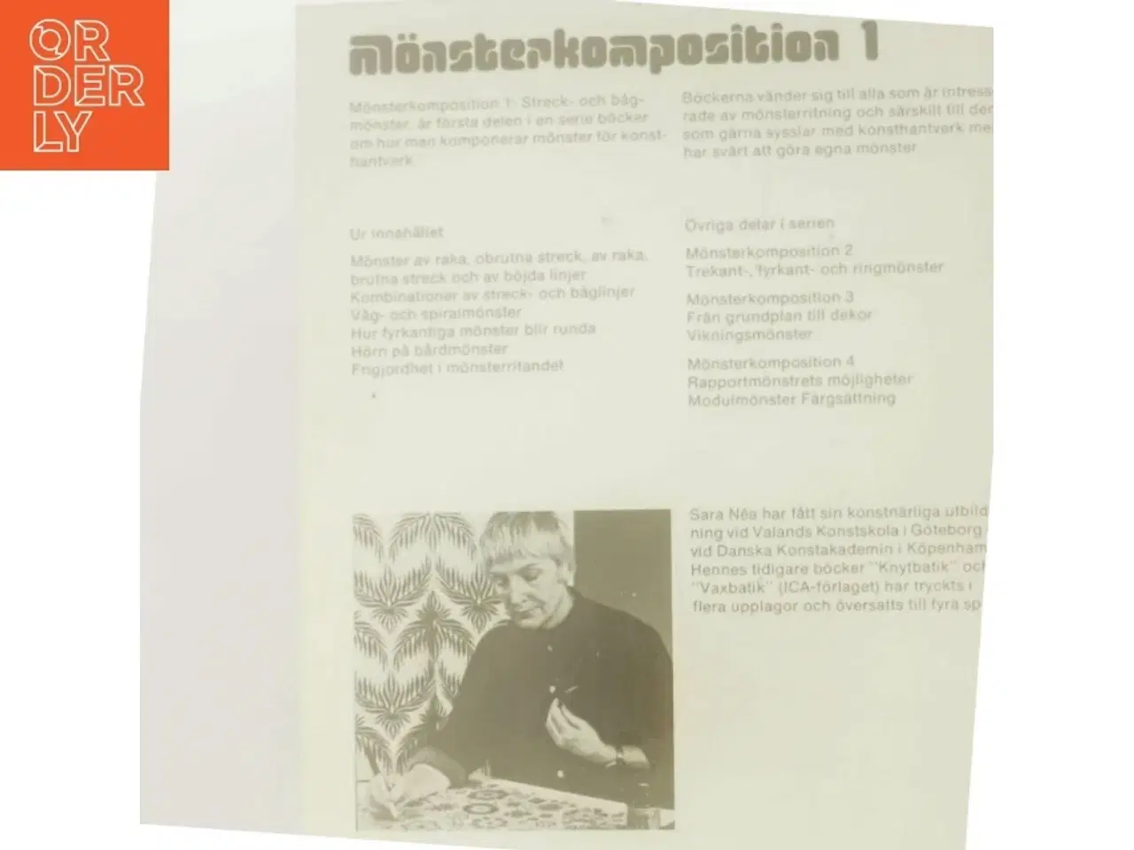 Billede 3 - Mnsterkomposition 1: Streck- och bågmnster af Sara Néa (Bog)