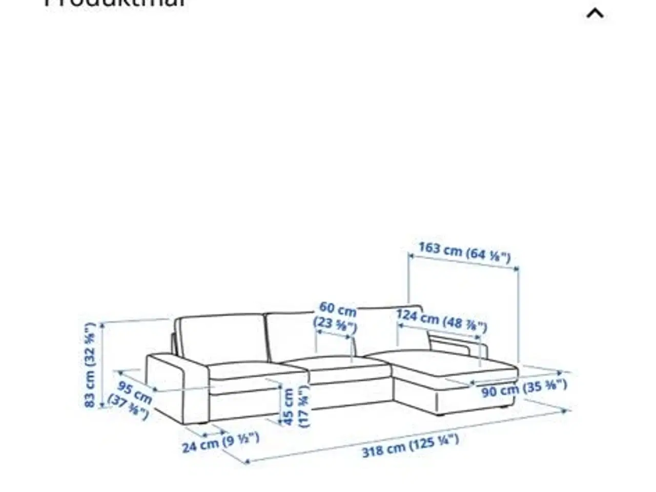 Billede 1 - KIVIK 4-pers. sofa med chaiselong, Gunnared beige