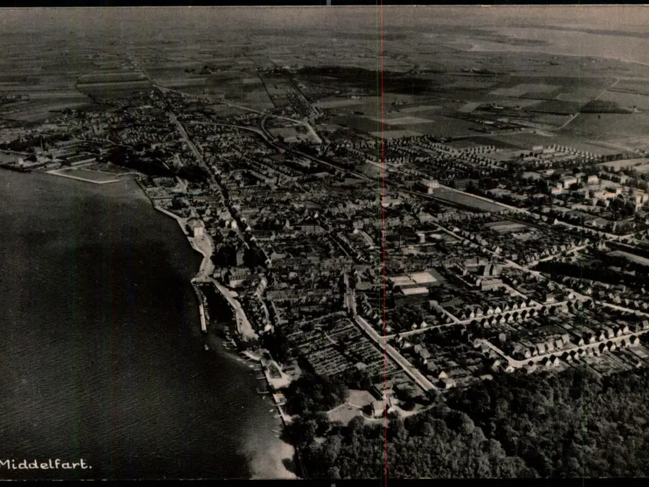 Billede 1 - Middelfart - Luftfoto Sylvest Jensen 98893 - Ubrugt