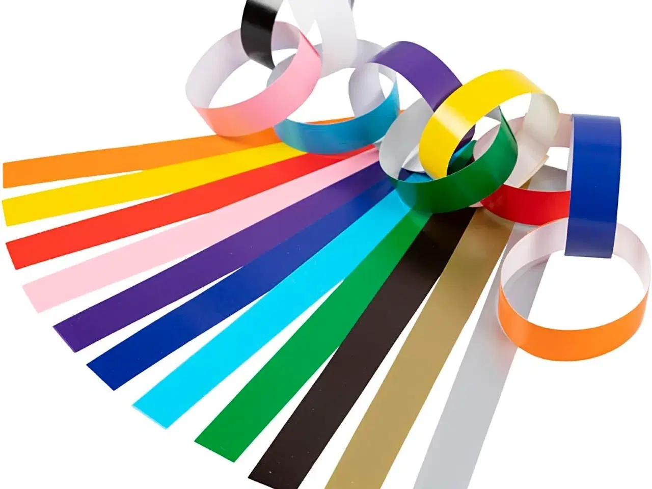 Billede 1 - Farverige Guirlandestrimler - 2400 stk. i 13 farver