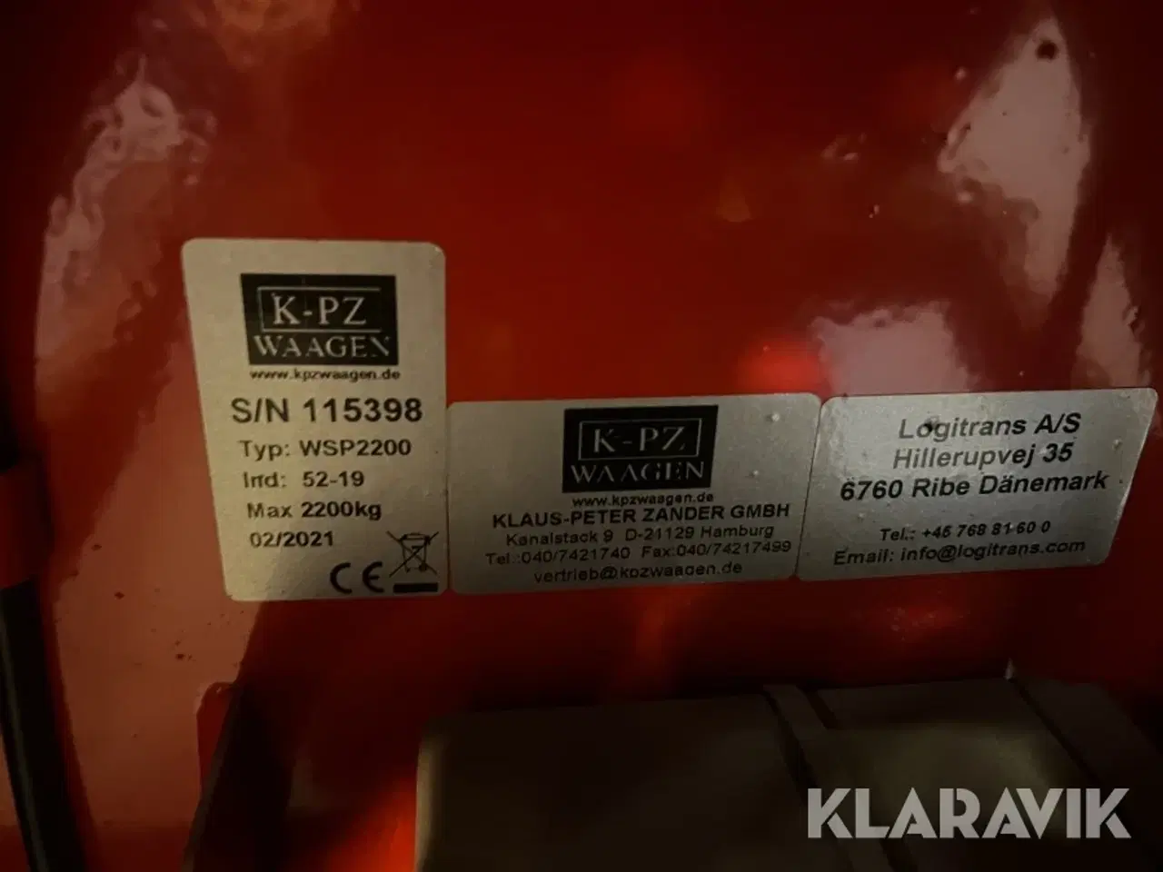 Billede 8 - Palleløfter Logitrans WSP2200 med vægt