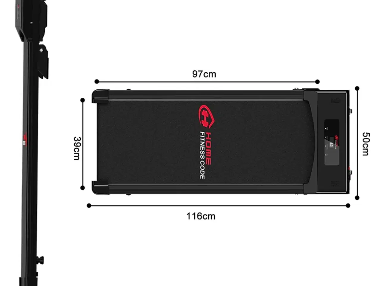 Billede 6 - Home Fitness Code løbebånd med sikkerhedsline og f