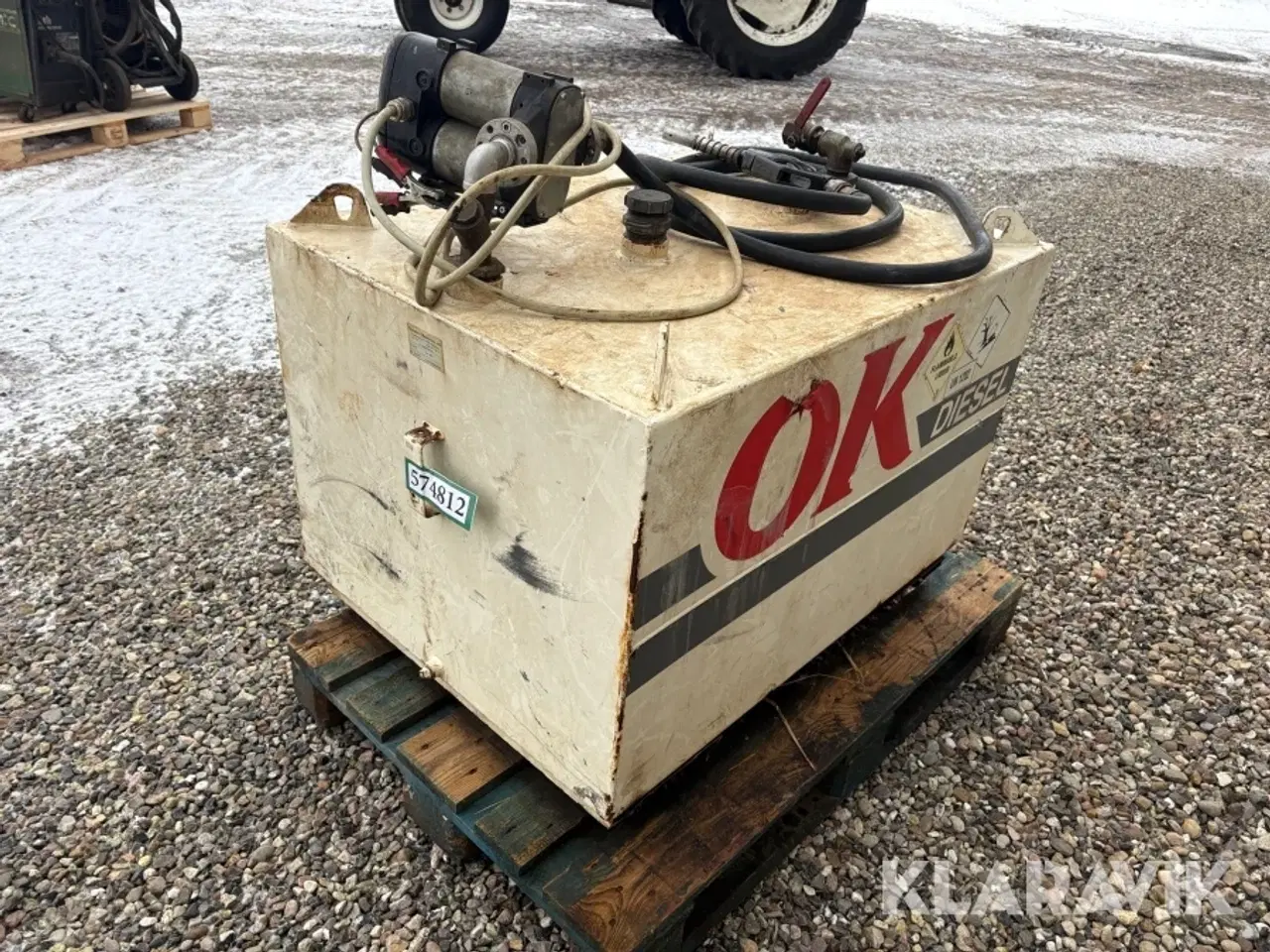 Billede 4 - Tank med dobbeltpumpe Thyholm Olieservice 450L