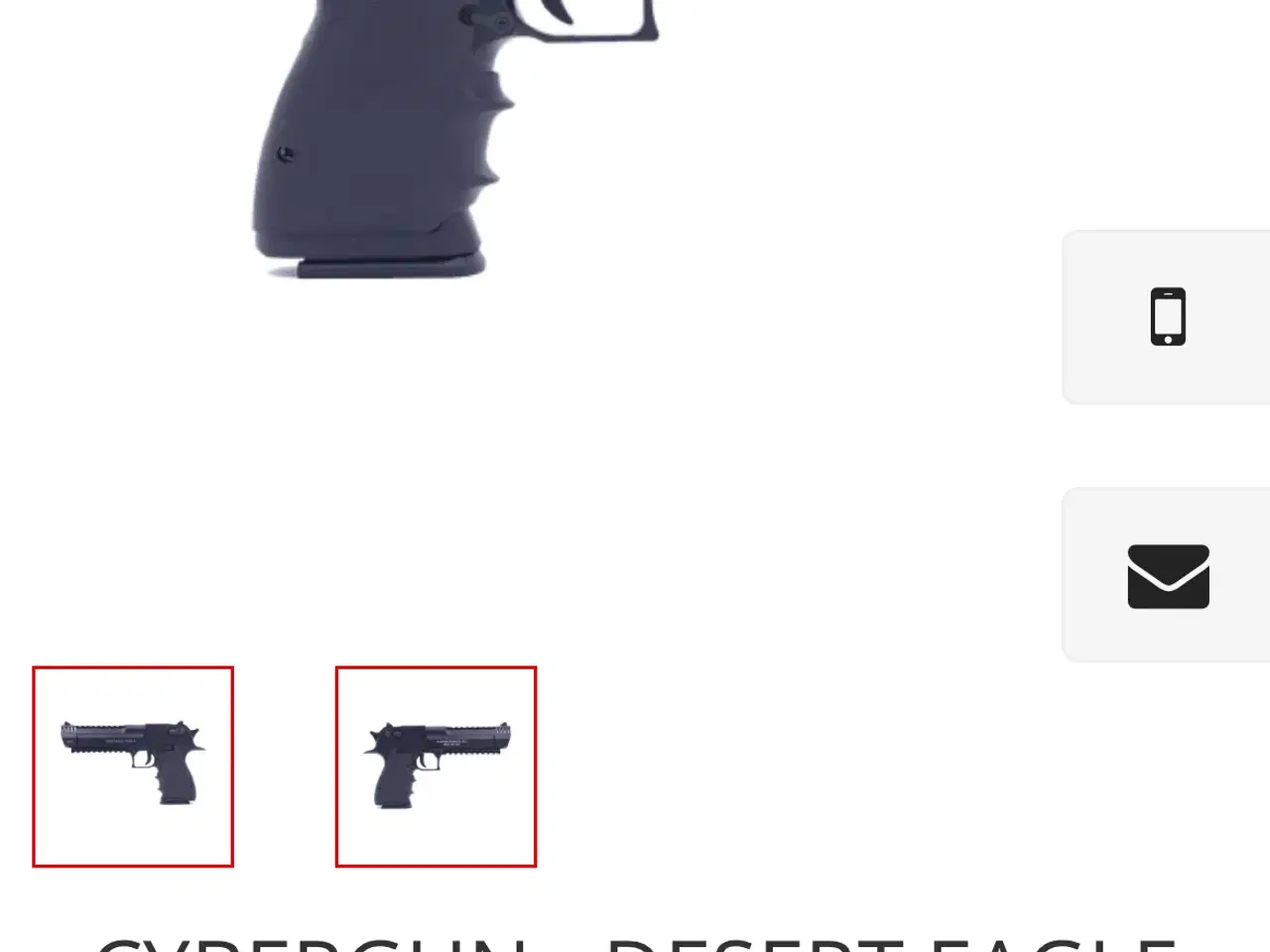 Billede 1 - Dessert eagle Airsoft pistol