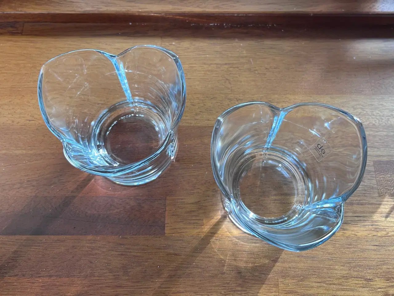 Billede 5 - 2 fine glas fyrfadsstager fra Erik Bagger 