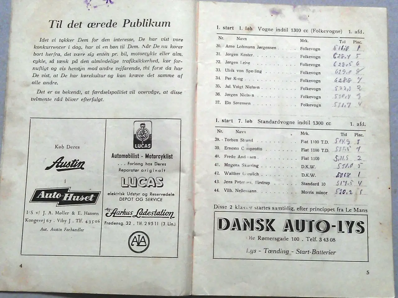 Billede 3 - Jydsk Væddeløbsbane Program.