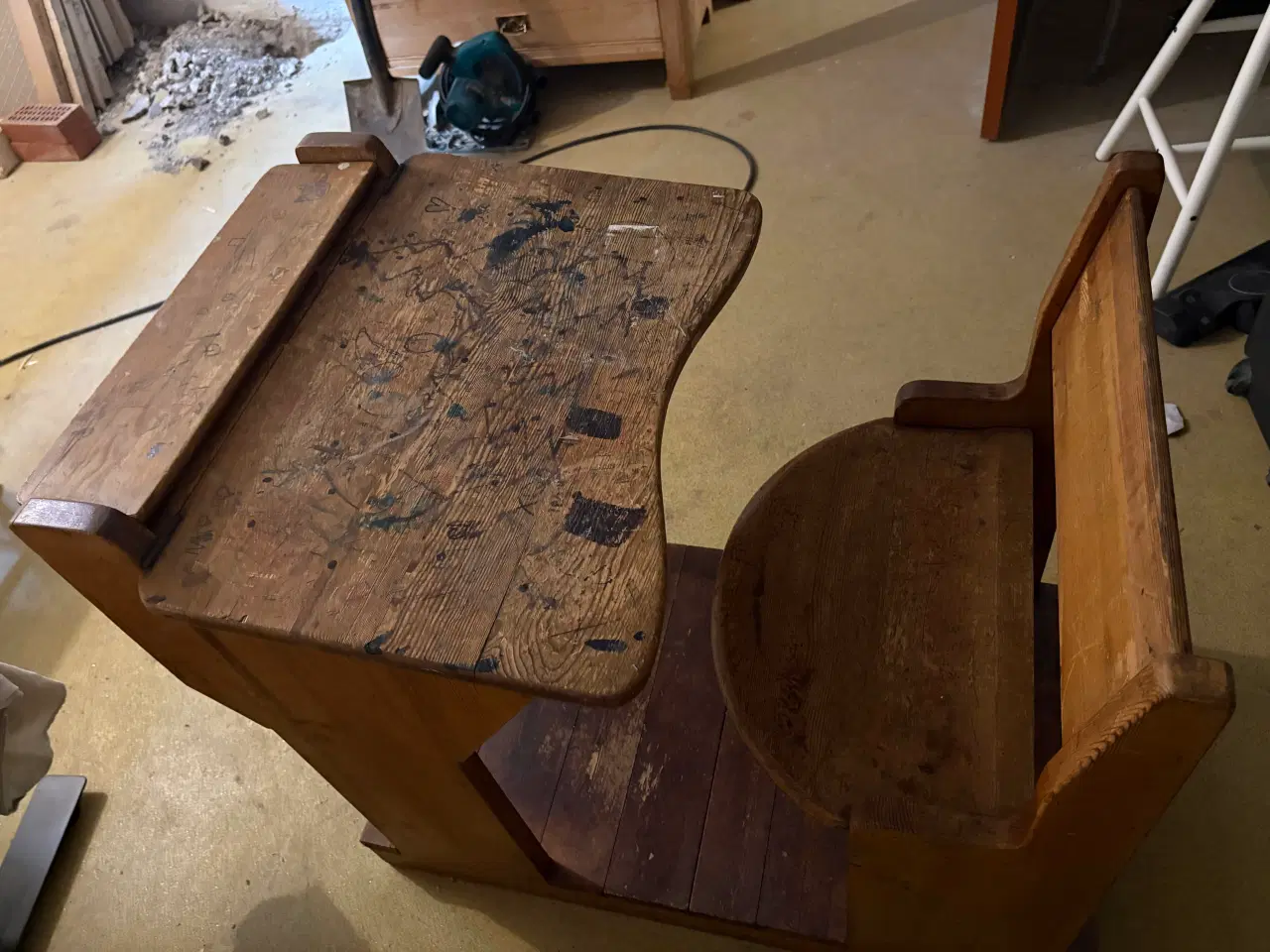 Billede 2 - Gammeldags skolepult