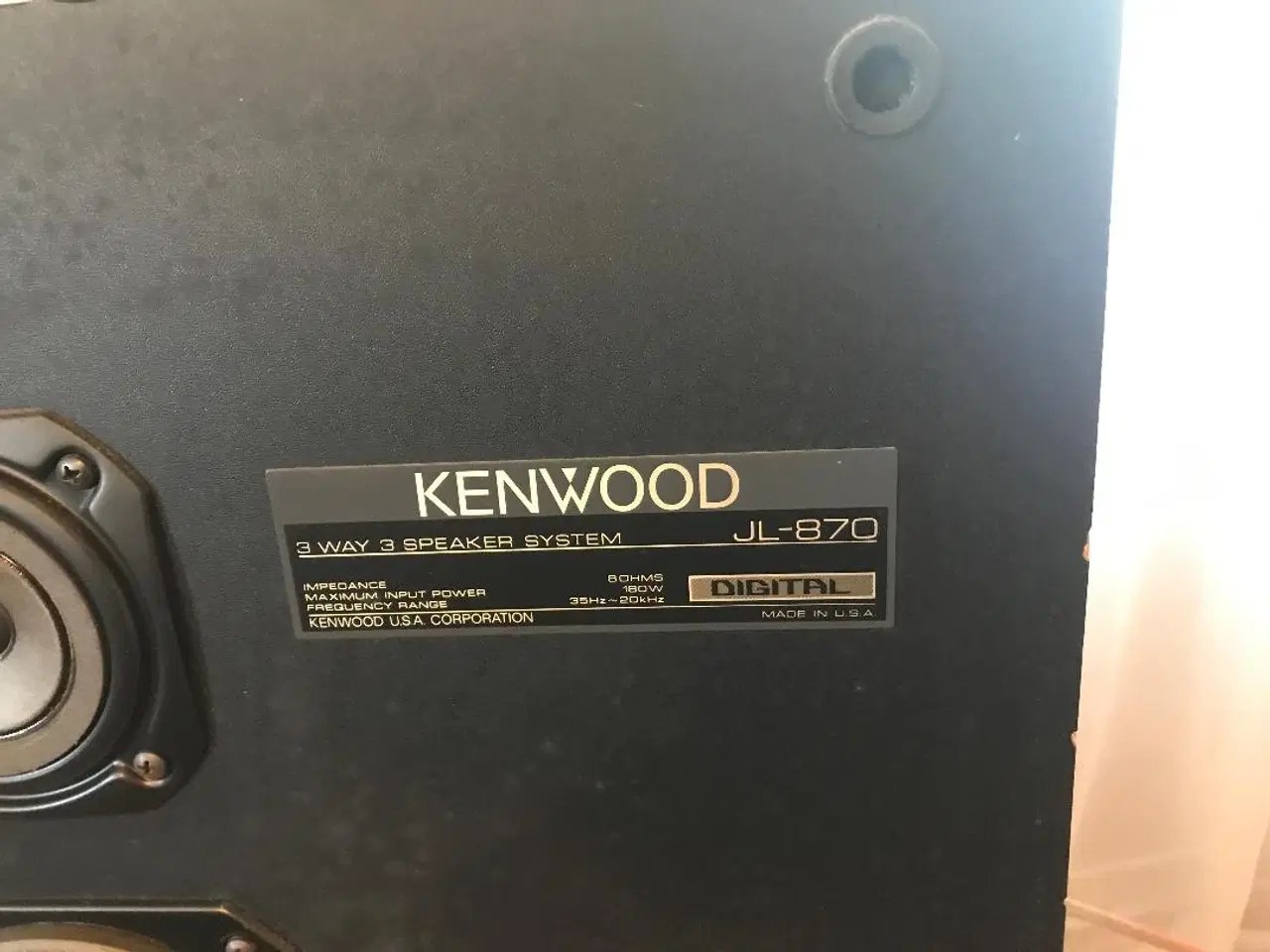 Billede 7 - Vintage Kenwood JL-870 Højtaler