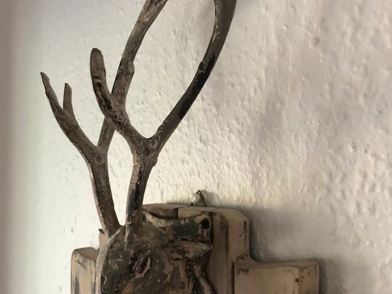 Billede 5 - Kridttavle med hjort, 60x28 cm, væg ophæng