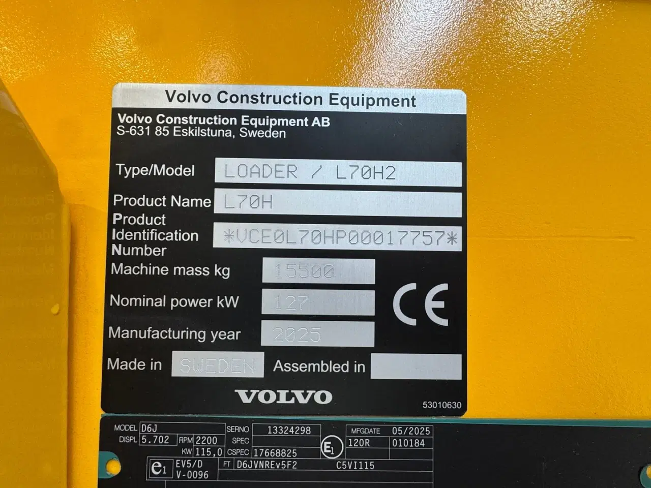 Billede 13 - Volvo L 70 H AGRICULTURE! KUN 4 TIMER, LANG BOM OG LOCK-UP! TIL OMGÅENDE LEVERING!
