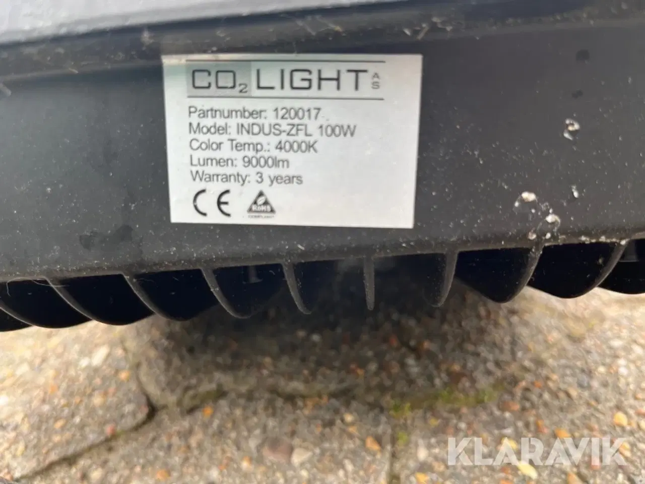 Billede 4 - Lampe Co2lights INDUS-ZFL 100w med 2 stativer