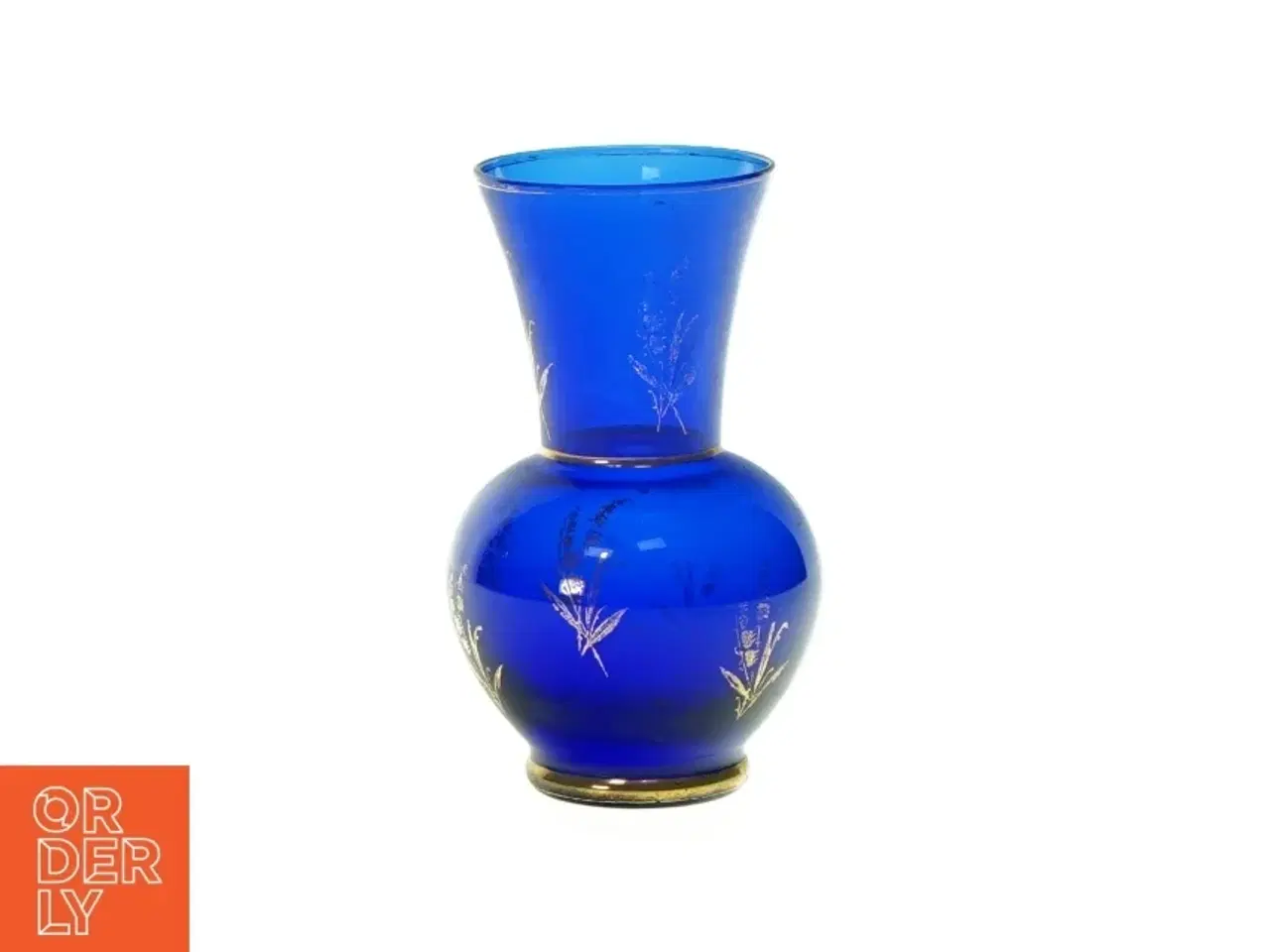 Billede 1 - Vase med print  (str. HØ: 13x17,5cm)
