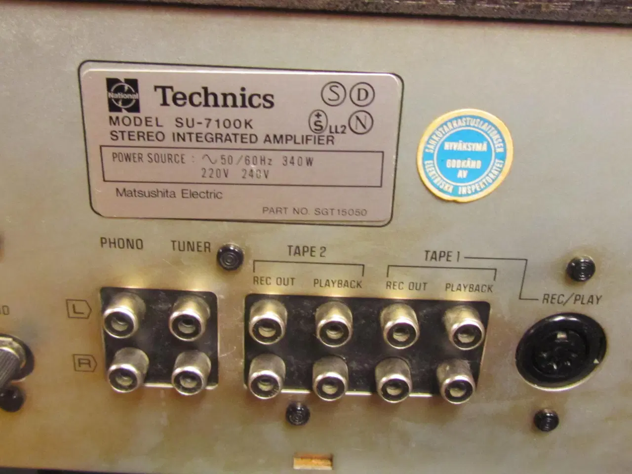 Billede 7 - VINTAGE TECHNICS SU-7100K