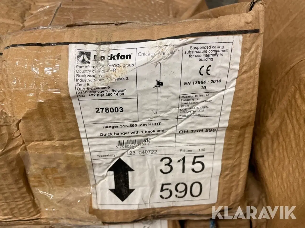 Billede 5 - Tværprofiler og ophængskomponenter Rockfon