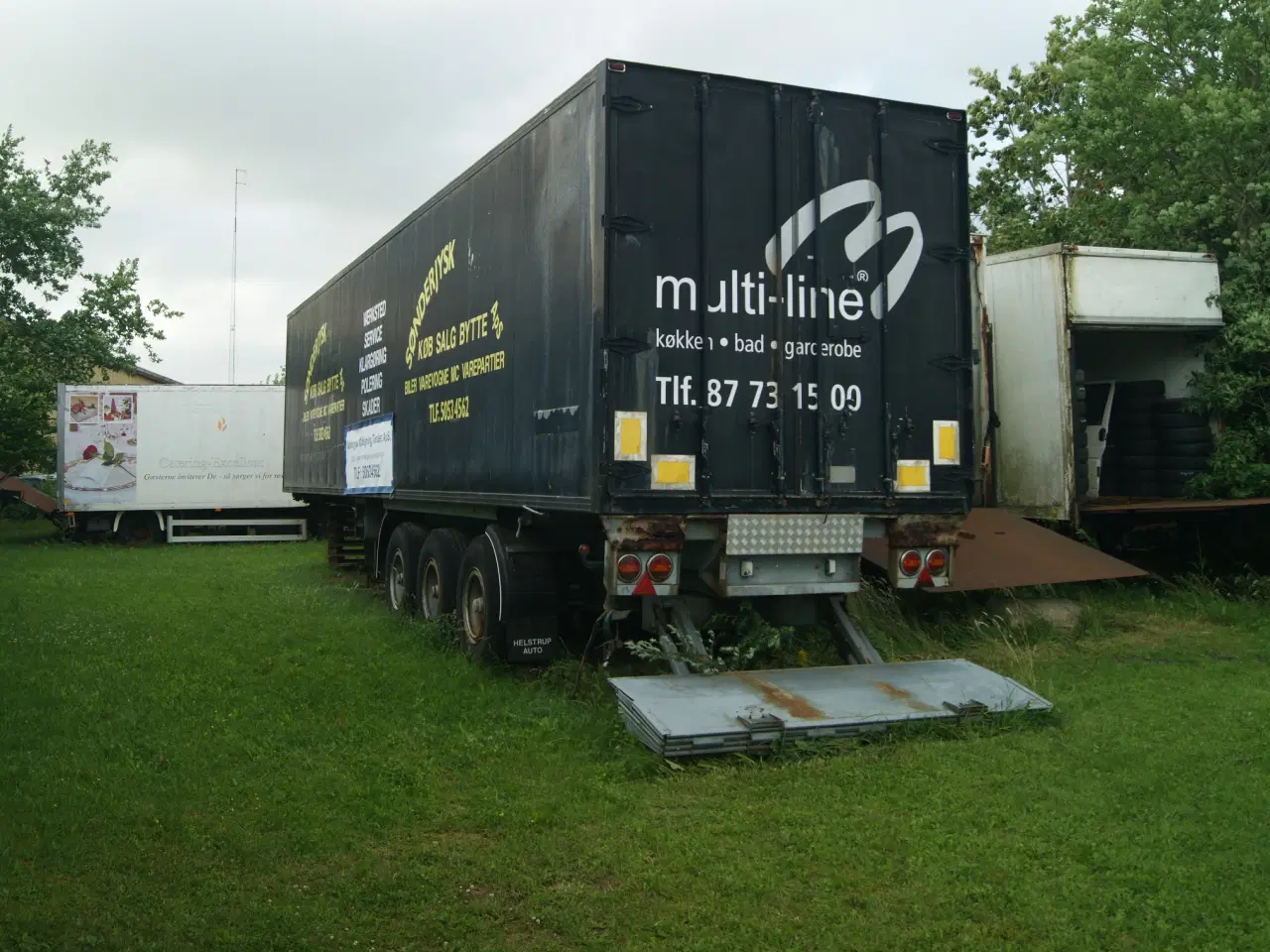 Billede 3 - 34 Tons 3 akslet lukket Sættevogns Trailer.