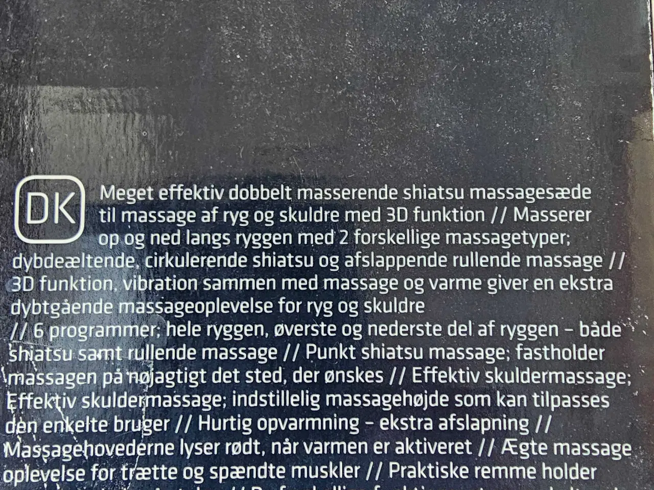 Billede 2 - Massagesæde med varme og vibration til skulder og 
