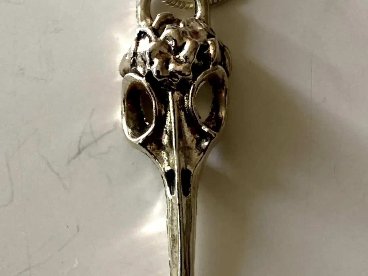 Billede 1 - * Fed halskæde med kranie - i Tibetansk Sølv