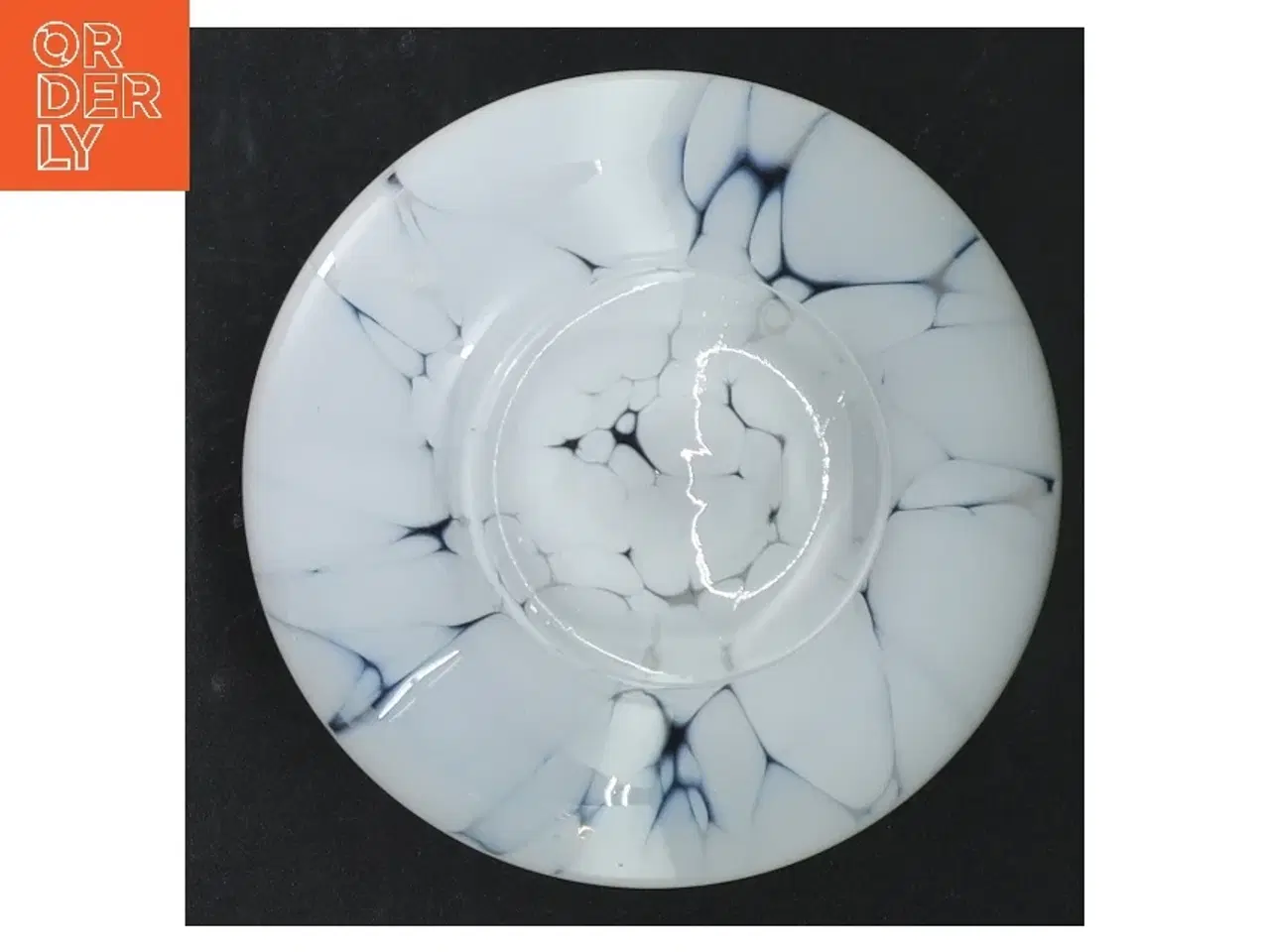 Billede 3 - Marmoreret glasskål