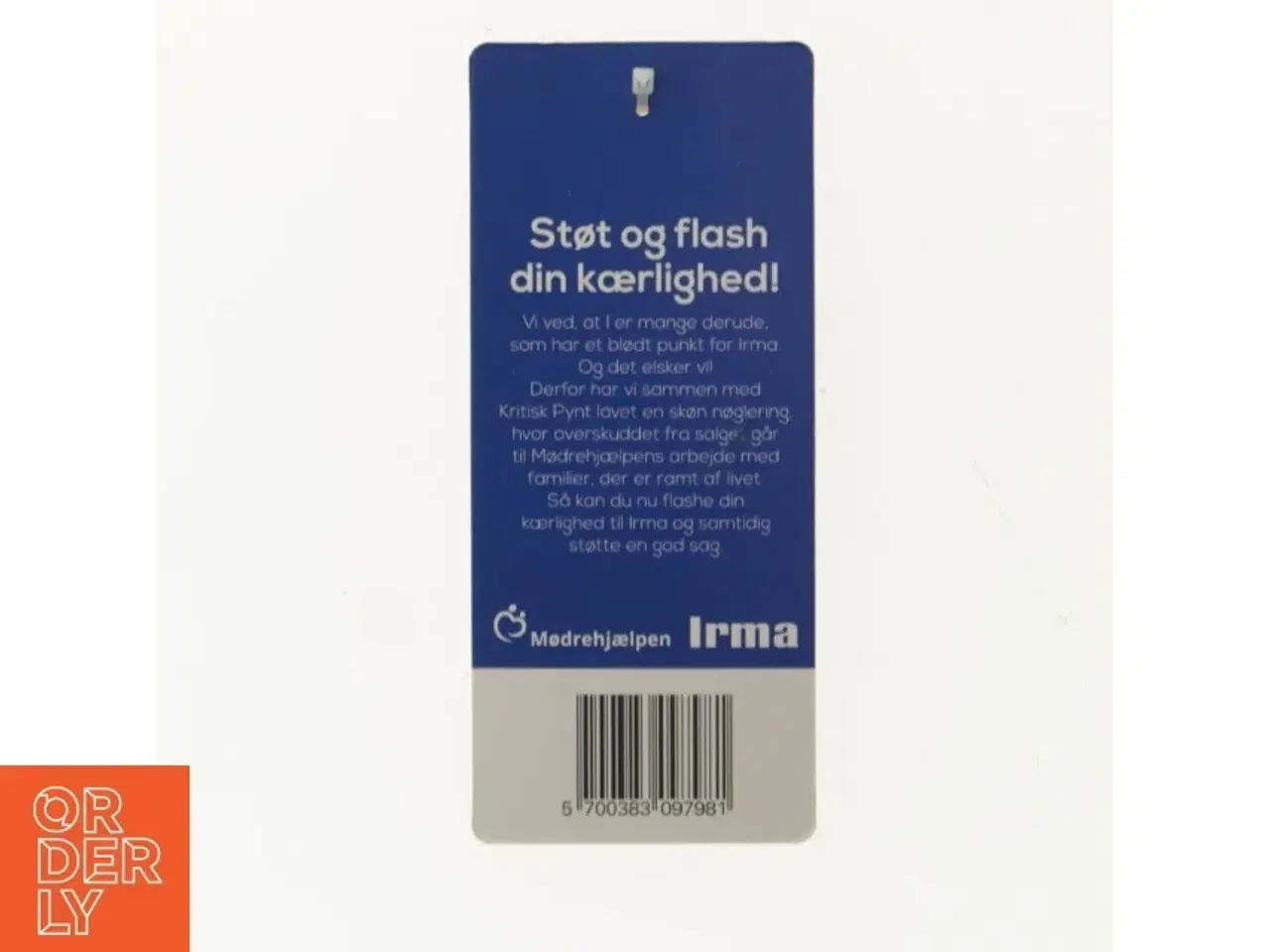 Billede 3 - NY Irma nøglering fra Irma og Kritisk Pynt (str. 14 x 6 cm)