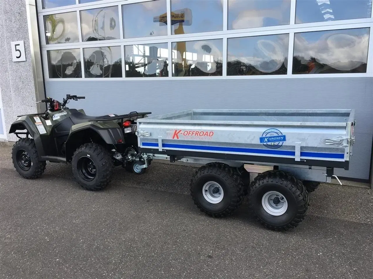 Billede 3 - K-vognen K-Offroad 1,2 tons Boggievagn TILBUD - 3-vejs tip, el-hydraulisk