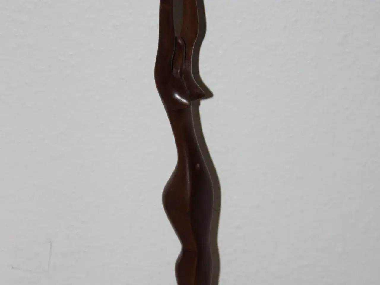 Billede 5 - Træ kvinde figur / lysestage højde 43 cm