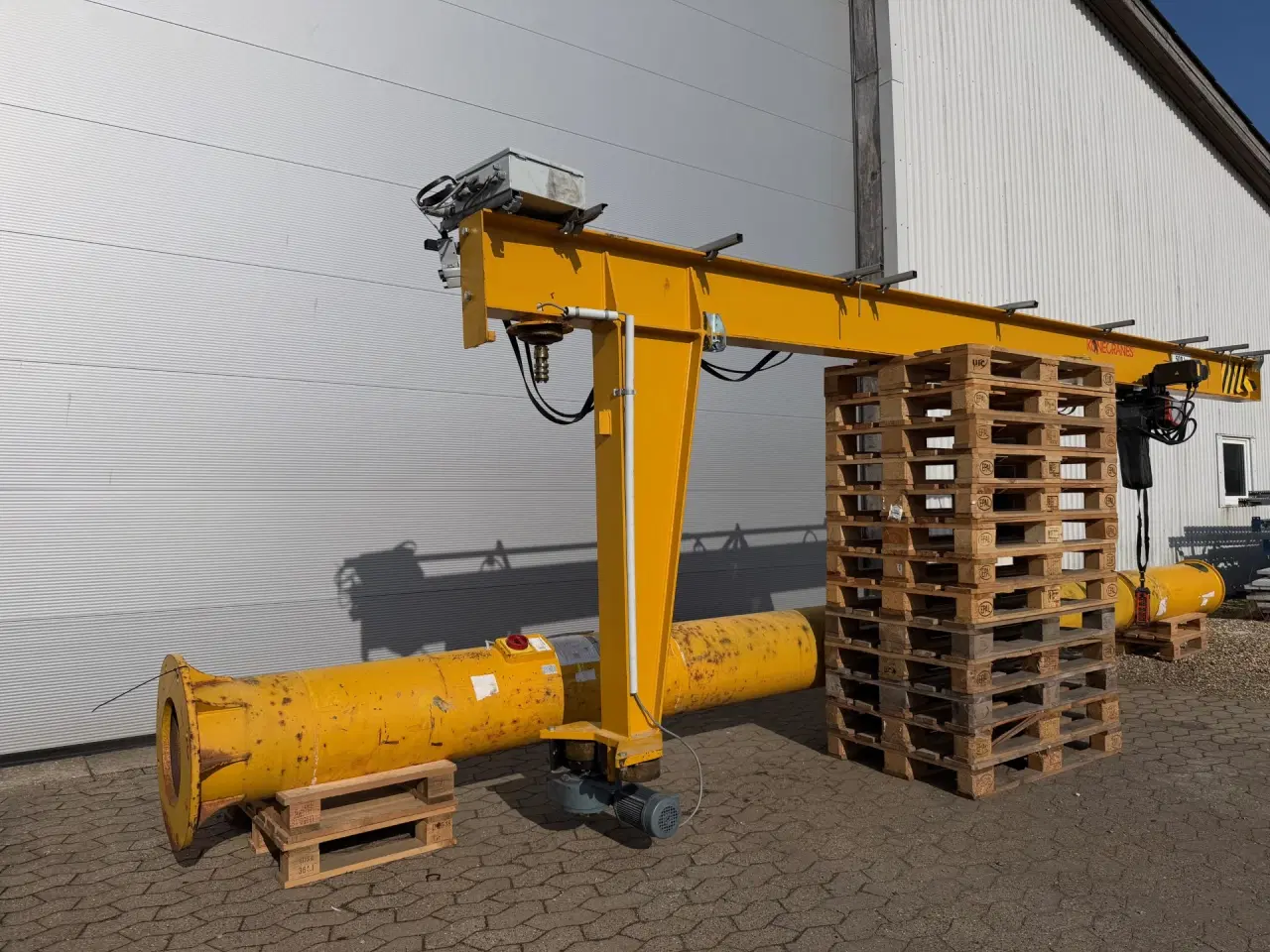 Billede 2 - Søjlesvingkran. 500 kg. Udlæg: 600 cm Højde:750 cm