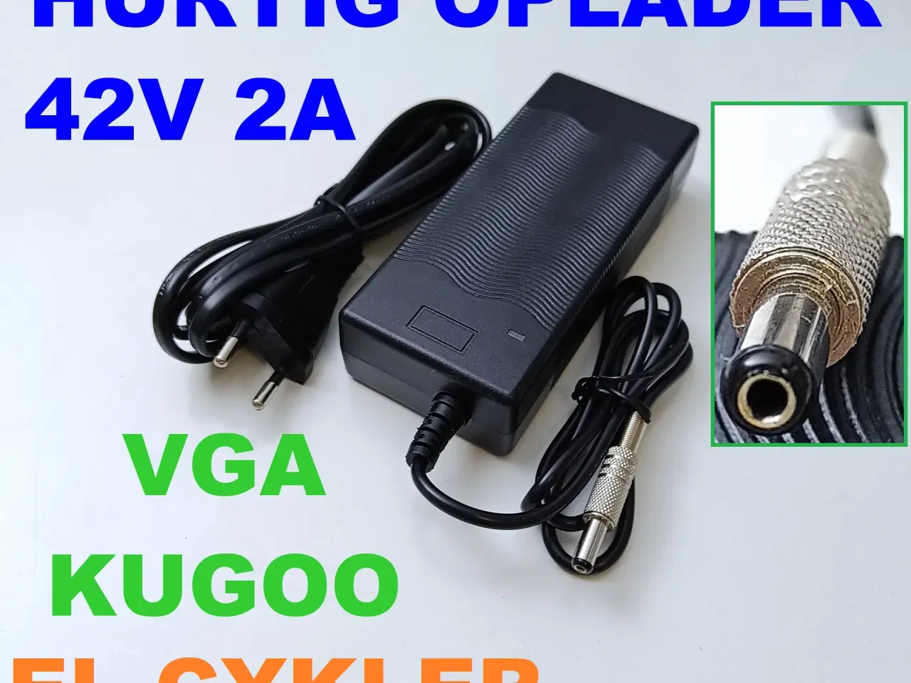 Billede 1 - NY! 42V 2A Hurtig El-Løbehjul / El-Cykler Oplader