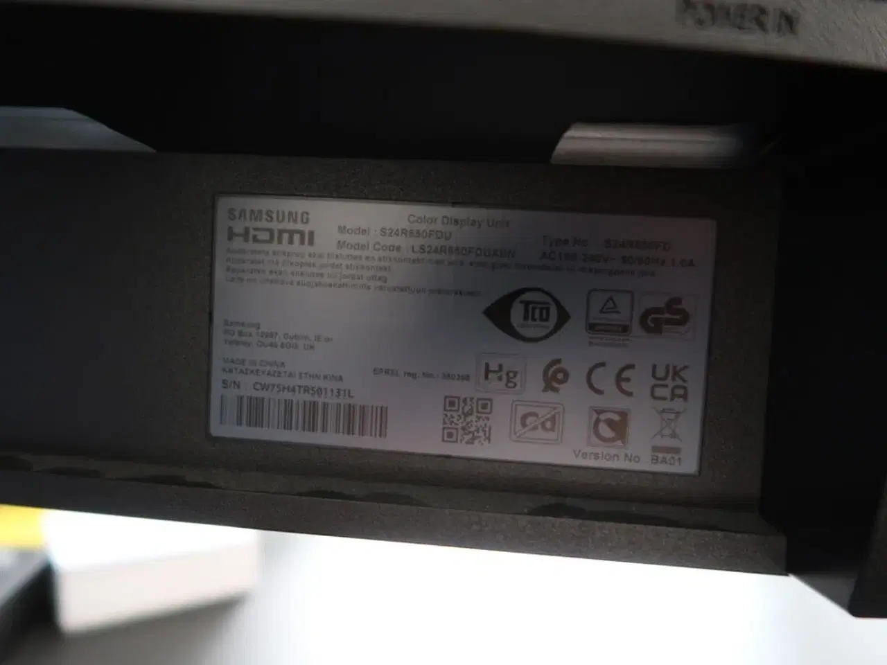 Billede 3 - 2 stk. computerskærme SAMSUNG S24R650FDU, dockingstation LENOVO Thinkpad, tastatur, mus